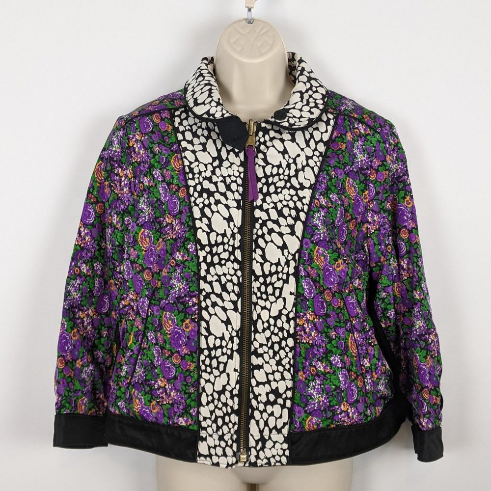 Coach Military Blouson Reversible Jacket Floral